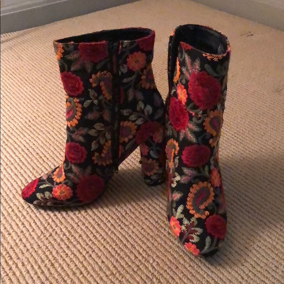 JustFab Shoes - Floral Boots